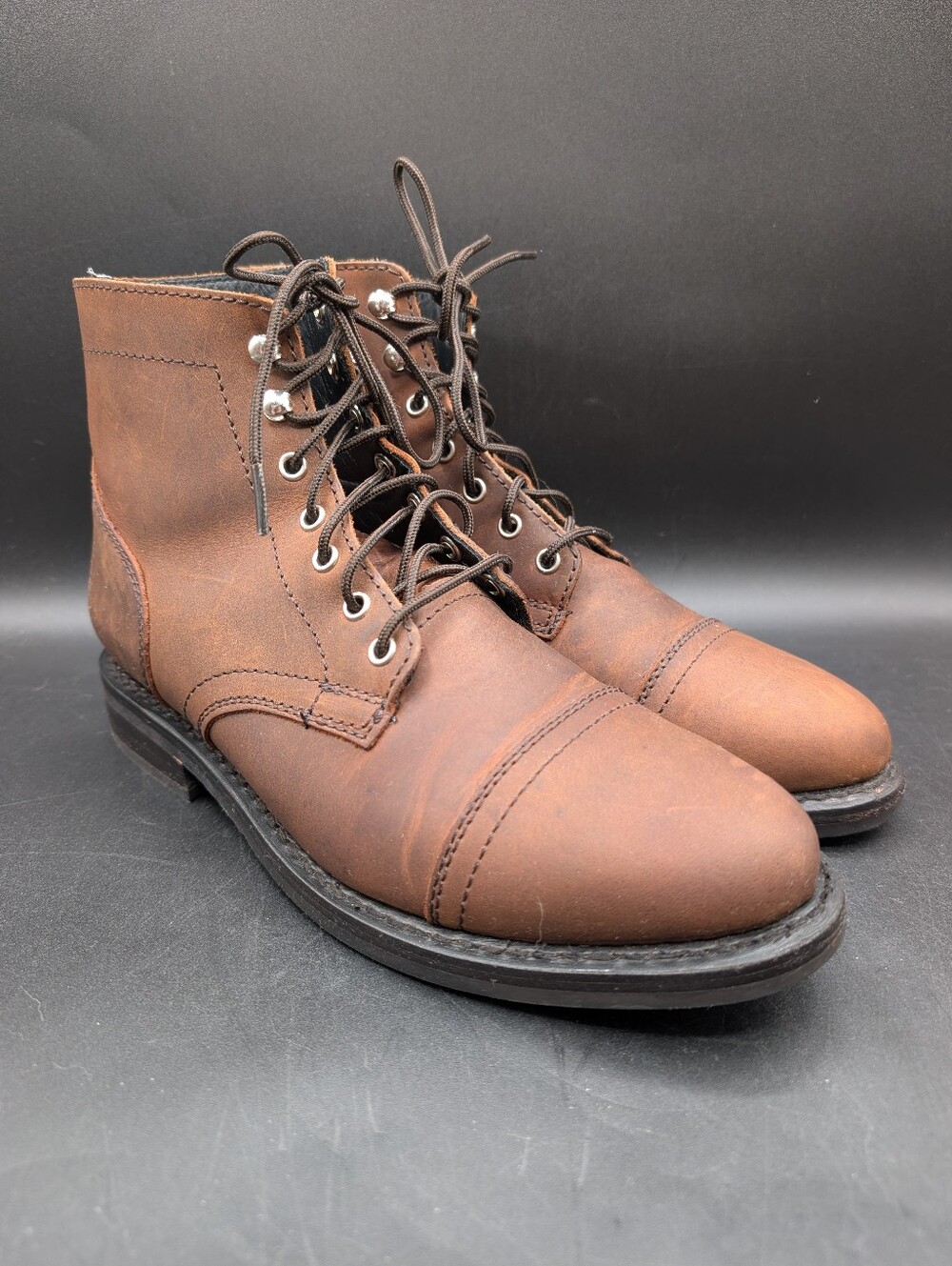 Thursday Boot Co Women's Captain Lace Up Boots, Arizona Adobe. Size 9, EUC